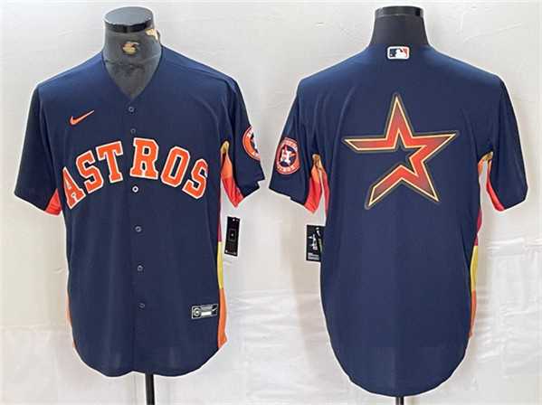 Mens Houston Astros Navy Team Big Logo With Patch Cool Base Stitched Baseball Jersey,We sell and wholesale Mens Houston Astros Navy Team Big Logo With Patch Cool Base Stitched Baseball Jersey on line form chian!